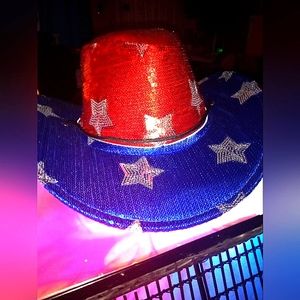 4th of July sequenced cowboy hat brand-new adorable hat
